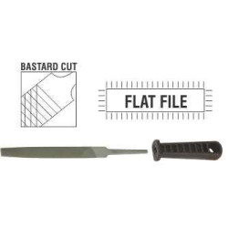 FILE AFILE FLAT BASTARD 100MM P/P