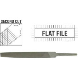FILE AFILE FLAT 2ND CUT 100MM BULK