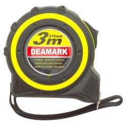 DEAMARK METRIC TAPE 3M X 16MM YEL/BL SA-TAP001A 12/BOX