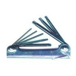 EIGHT TORX KEY SET KNIFE TYPE STEEL HOLDER T9-T40 (TXN-8)