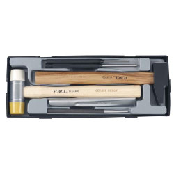 FORCE 6PC HAMMER CHISEL and PUNCH SET