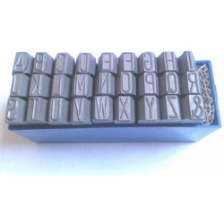 GARVIN LETTER PUNCH SET 2.5MM