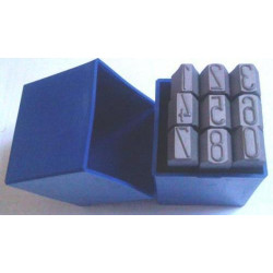 GARVIN NUMBER PUNCH SET 8MM 5/16