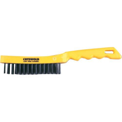 COTSWOLD 5 ROW PLASTIC HANDLE WIRE SCRATCH BRUSH