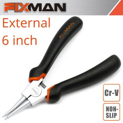 FIXMAN STRAIGHT EXTERNAL CIRCLIP PLIERS 6````/160MM