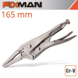 FIXMAN LONG NOSE LOCK GRIP PLIERS 6````/165MM