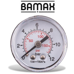 PRESSURE GAUGE 40MM 1/4```` REAR D4014R12