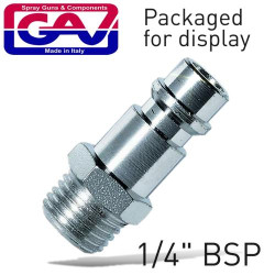 CONNECTOR GERMAN 1/4````MALE 2 PACKAGED