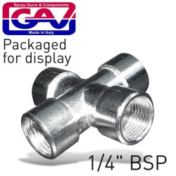 4 WAY CONNECTOR 1/4````FFFF PACKAGED