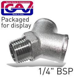 Y CONNECTOR 1/4````MFF GIO1071-2 PACKAGED