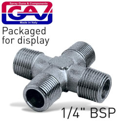 4-WAY CONNECTOR 1/4```` MMMM PACKAGED