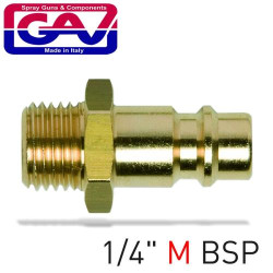 CONNECTOR BRASS 1/4````M