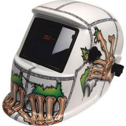 HELMET MAT AUTO-DARK GRIND OPT WHITE