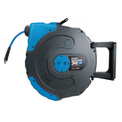 RETRACTABLE HOSE REEL FOR AIR, 20M X 3/8 PVC HOSE, 20B