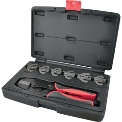 KENNEDY RATCHET CRIMPING TOOL CWINTERCHANGEABLE JAWS 8PC
