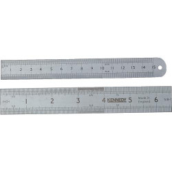 KENNEDY 150MM6INCH FLEXIBLE RUSTLESS RULE ROUND END