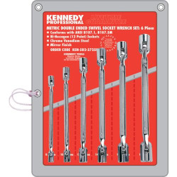 KENNEDY 8 19MM DOUBLE ENDED SWIVEL SOCKET SET 6PC