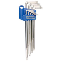 TORX L KEY SET 9PC TAMPER PROOF T10-T50 EXTRA LONG