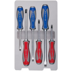 SCREWDRIVER SET HEX SHANK HEAVY DUTY 6PC