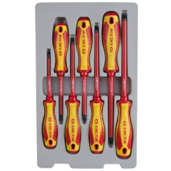 SCREWDRIVER SET ELECTRICAL 1000V VDE 7PC