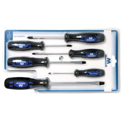 6PC SCREWDRIVER SET IN BLISTER PACK