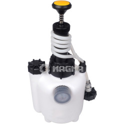 BRAKE BLEEDER PRESSURE TYPE NO AIR REQUIRED. MANUAL PUMP.