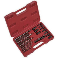 SCREW EXTRACTOR & DRILL SET  25 PIECE 5 TO 16MM