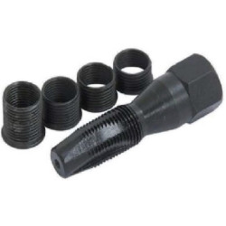 SPARK PLUG THREAD REPAIR KIT 14MM TAP WITH 4 INSERTS