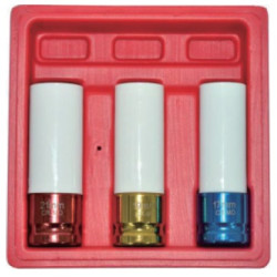 3 PIECE IMPACT SOCKET SET SCRATCH PROTECTED