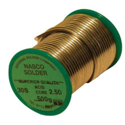 SOLDER NASCO ACID CORE 30S 500G 2.5MM