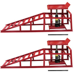RAMP SET OF TWO WITH PATENTED BOTTLE JACK SYSTEM 2 TON