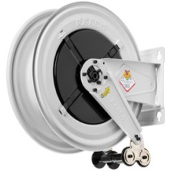 HOSE REEL ONLY GREASE 12M X 1/4 FIXED MOUNT