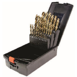 25PC HSS DRILLS SET COBALT (M35) AND FULLY GROUND 1-13MM
