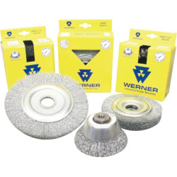 WIRE CUP BRUSH WERNER 140X14X2MM KNOTTED