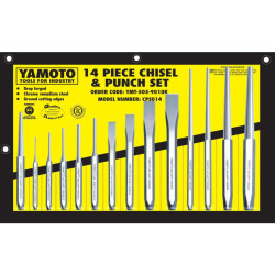 YAMOTO CHROME VANADIUM CHISEL PUNCH SET 14 PCE